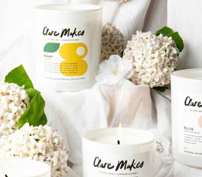 Imagen de varias velas aromáticas como muestra del branding para startups