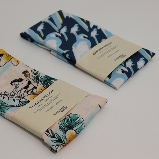 Productos presentados con identidad gráfica fuerte posible de realizar con Unonu Agency