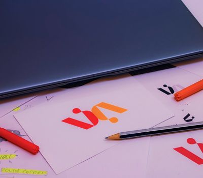 Escritorio con diferentes elementos mostrando identidad completa y la evolución del branding con Unonu