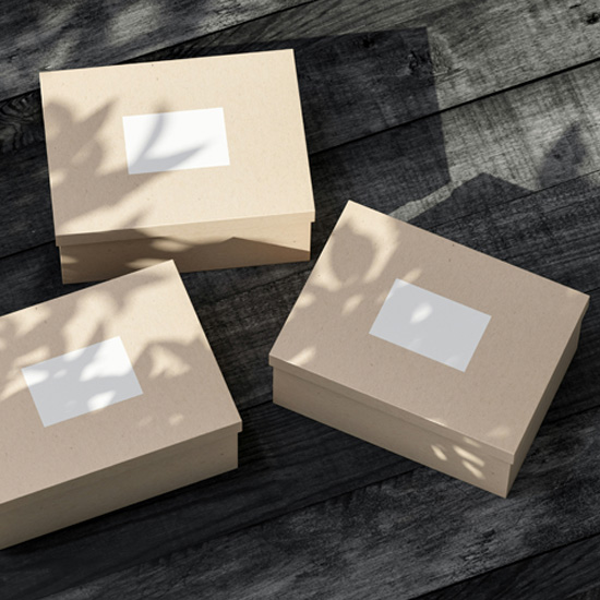 Tres cajas faltantes de packaging y branding realizado por expertos de Unonu Agencia
