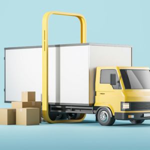 Vehículo de transporte de encomiendas mostrando la necesidad de branding para el sector logístico con Unonu Agencia