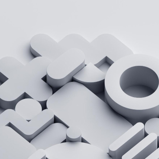 Figuras básicas con un diseño intencional para implementar una identidad gráfica para empresas tecnológicas